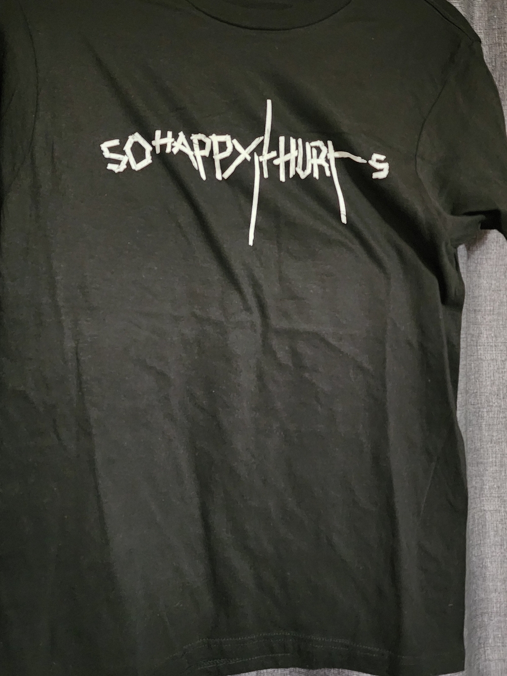Sony Black Short Sleeve Tee with White Graphic